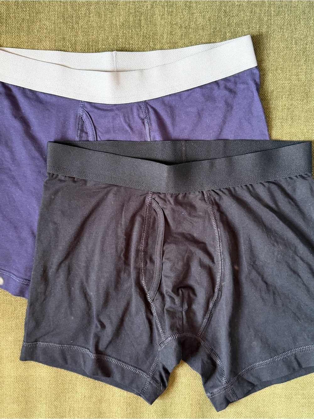NWOT - Goodfellow & Co Black and Purple Stretch Boxer Briefs